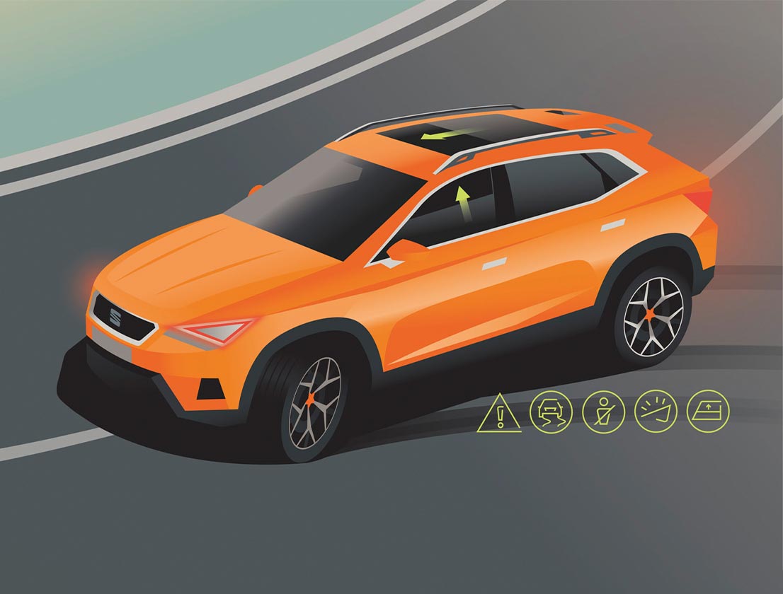 Der SEAT Ateca- Sicherheit- Pre-Crash Assistent | SEAT