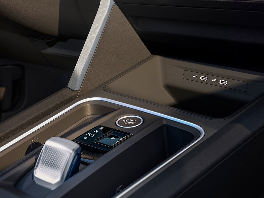 Das Fahrprofilsystem wird auf einem 8-Zoll-Touchscreen im SEAT Leon angezeigt und ist Teil des Dynamic & Comfort Pack, das auch eine progressive Lenkung umfasst.