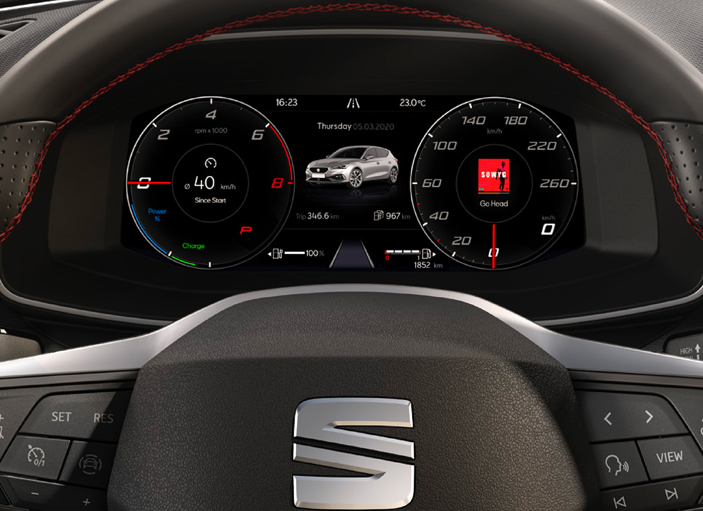 SEAT Leon sportstourer 2020 e-Hybrid phev plug opened detailed view