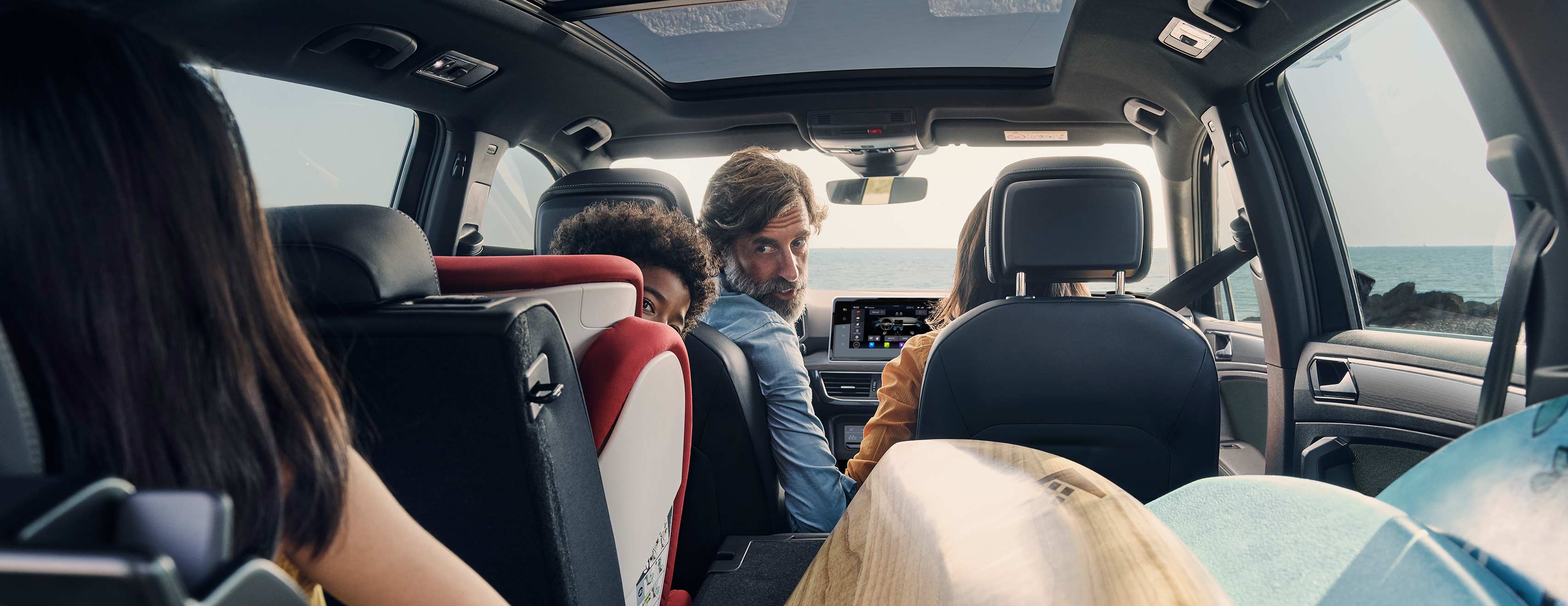 SEAT Tarraco SUV 7-Sitzer Innenausstattung klappbare Klappschiebesitze | SEAT