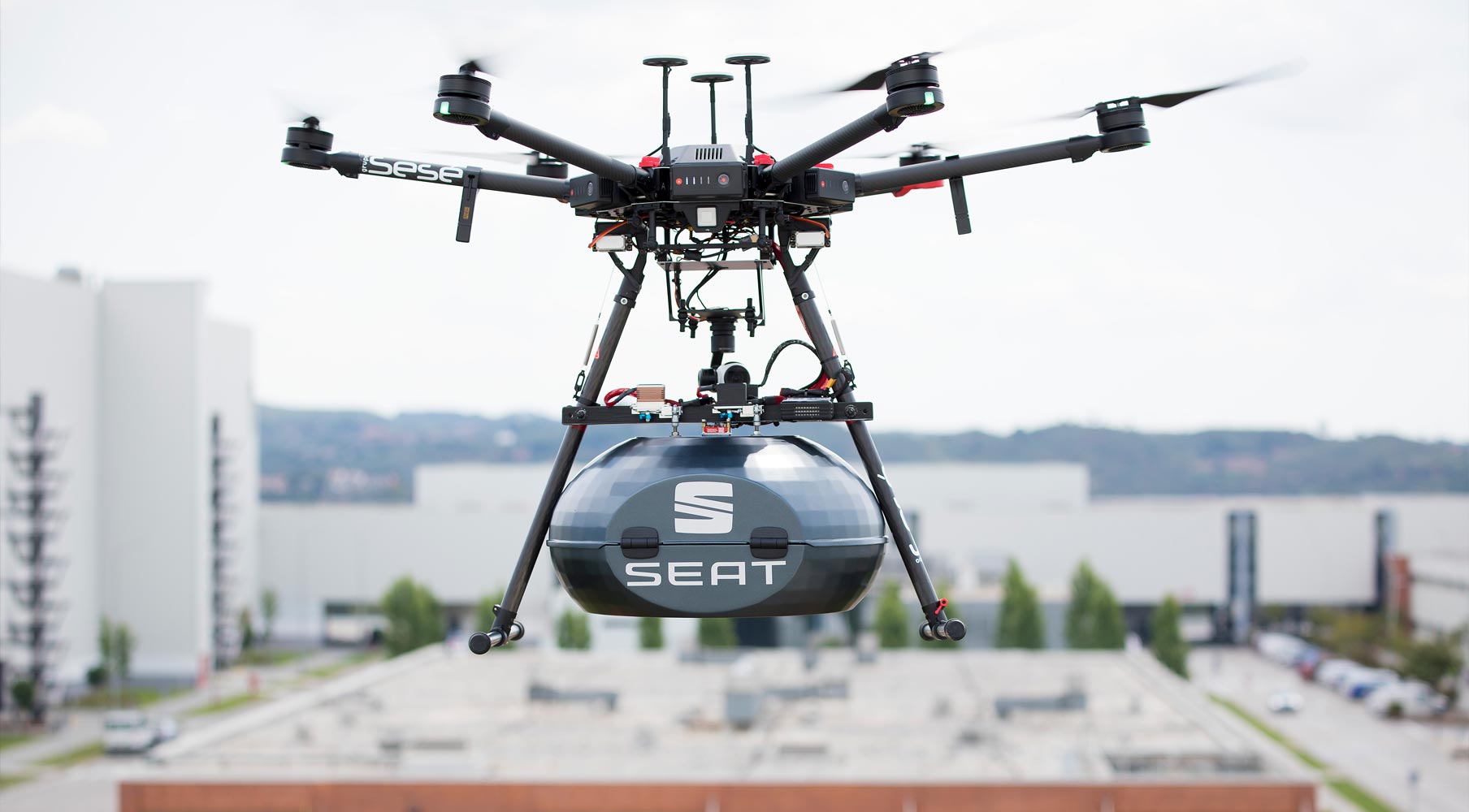 Eine Drohne kam bei einem Projekt für Just-in-Time-Lieferungen zum Einsatz
