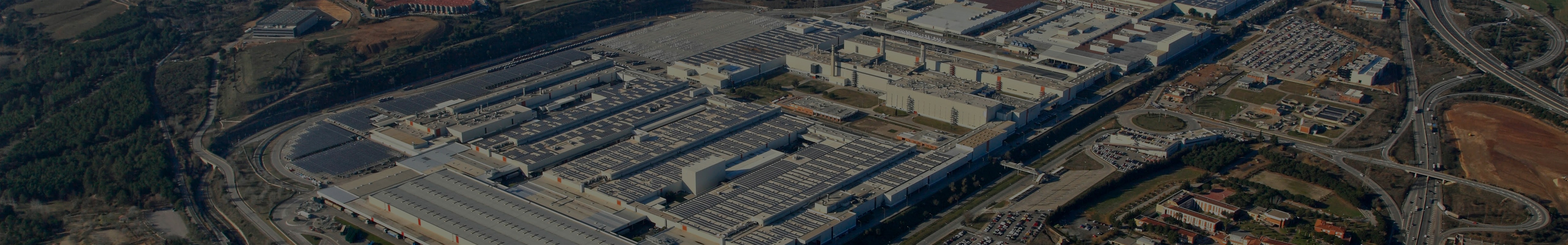 Luftbild der Produktionsstätte