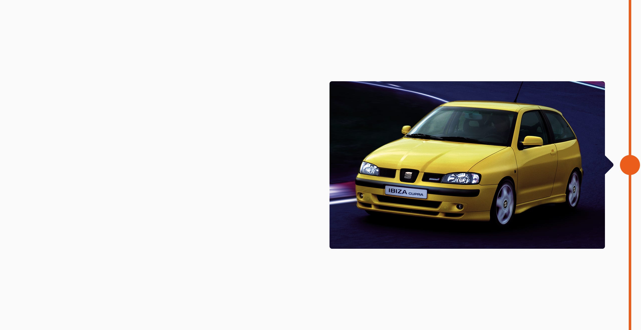 SEAT Markengeschichte 1996 - FIA Rallye-Weltmeisterschaft Sportmodell SEAT Ibiza Kit Car Marke CUPRA