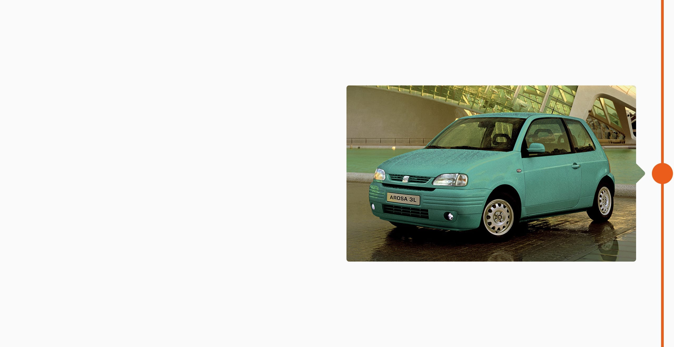 SEAT Markengeschichte 1997 - SEAT Arosa Modell blau