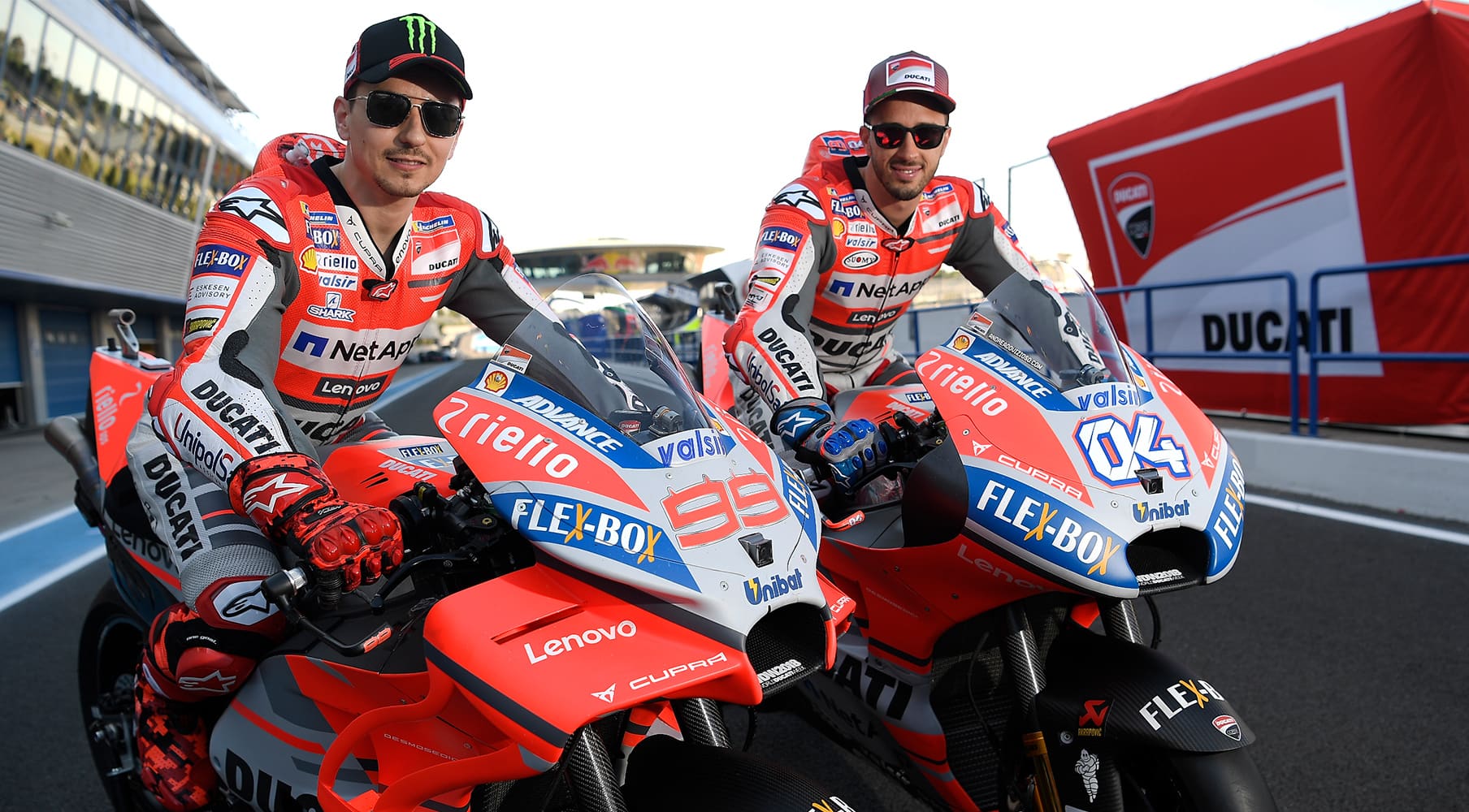 CUPRA sponsor Ducati at the MotoGP