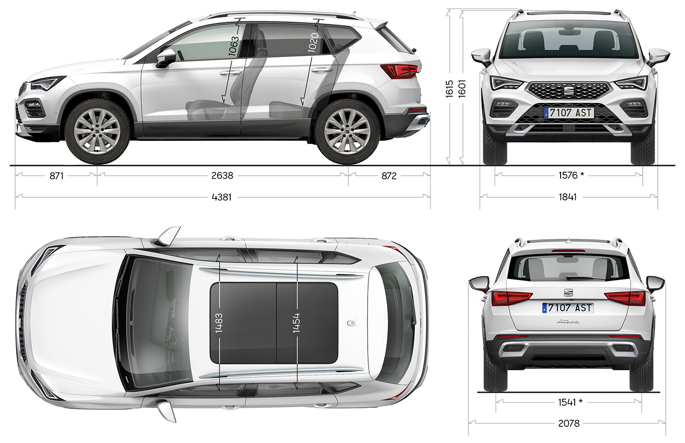 Dimensions SEAT Ateca